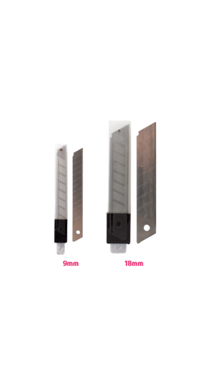 LAMINA ESTILETE METAL ESTREITO 9MM C/10 JOCAR