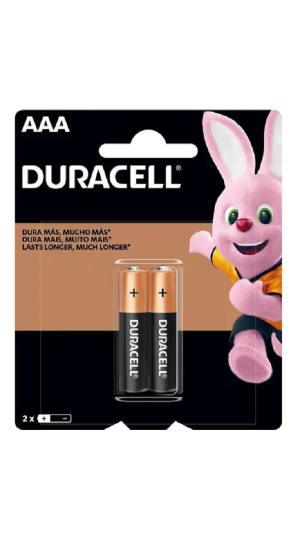 PILHA ALCALINA DURACELL AAA C/2