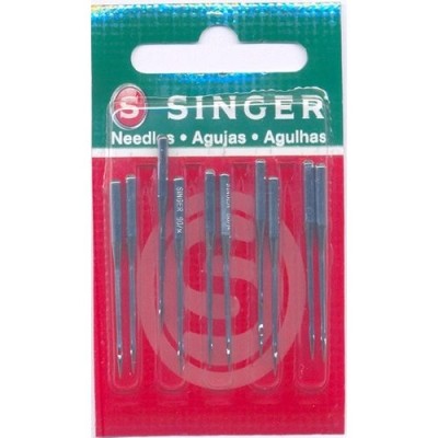 AGULHA DE MAQUINA SINGER PARA COSTURA 6120 Nº10 OVERLOK/INTERLOQUE ENV/10