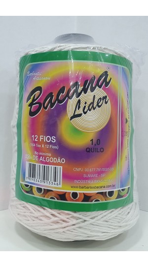 BARBANTE BACANA CRU 12 FIOS 1,0KG.
