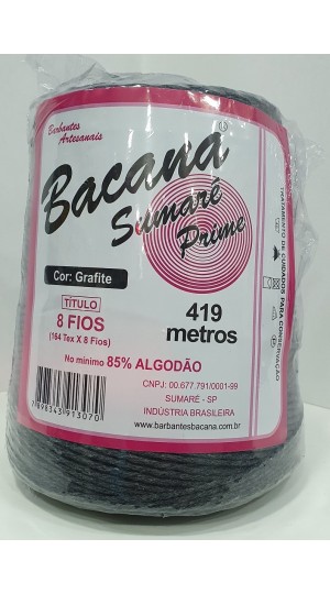 BARBANTE SUMARÉ GRAFITE 8 FIOS 600G.