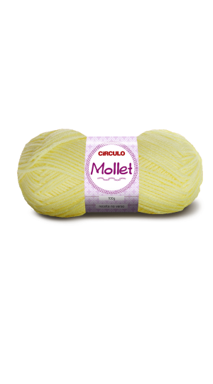 LÃ MOLLET 100G. AMARELO CANDY 325