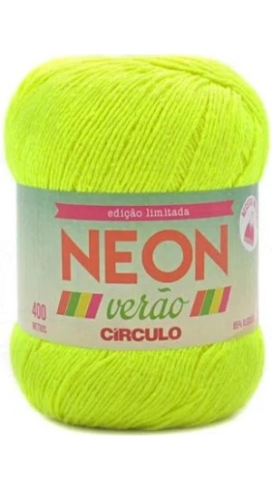 FIO NEON VERÃO 406M. AMARELO NEON 5159