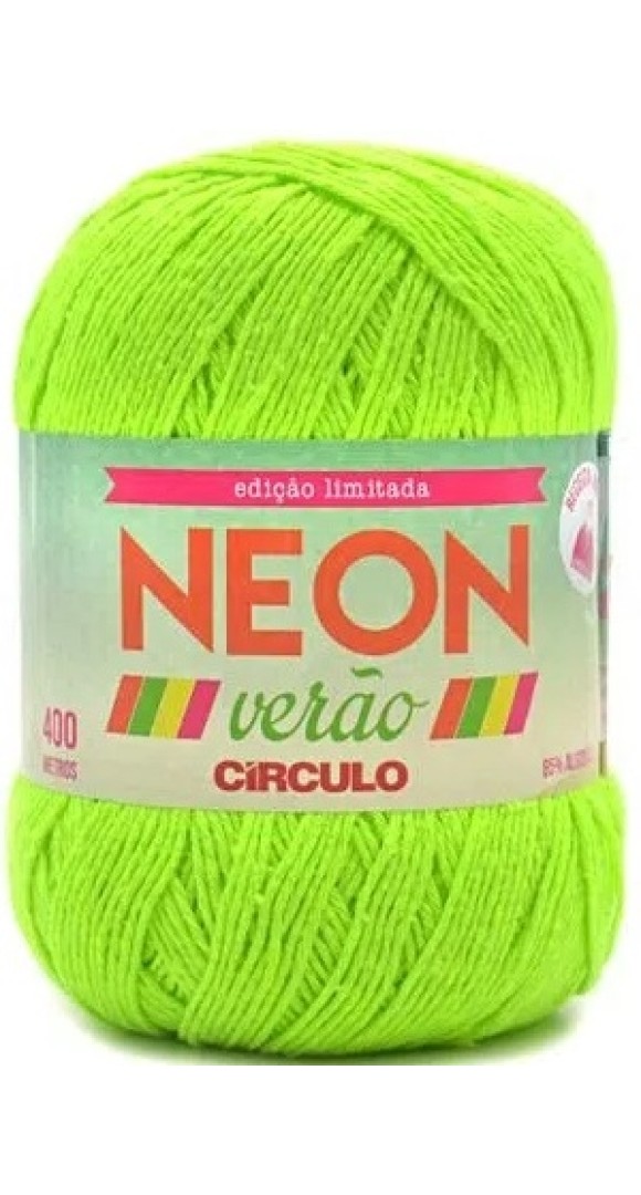 FIO NEON VERÃO 406M. VERDE NEON 5077