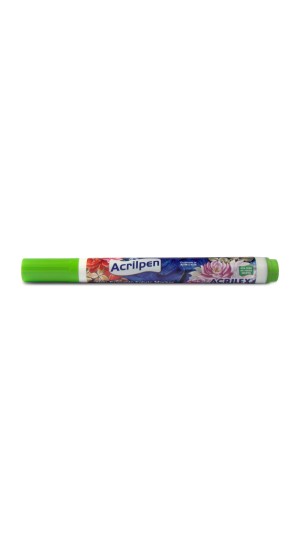 MARCADOR P/ TECIDO ACRILPEN VERDE FOLHA 510 ACRILEX