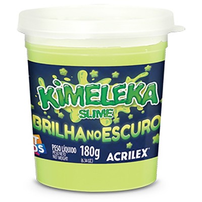 KIMELEKA SLIME BRILHA NO ESCURO 180G.