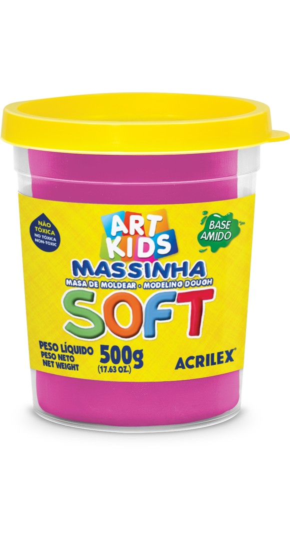 MASSA DE MODELAR SOFT 500G. 107 MARAVILHA