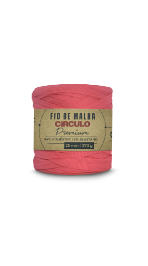 FIO DE MALHA CIRCULO PREMIUM - COR 4004 CORAL VIVO