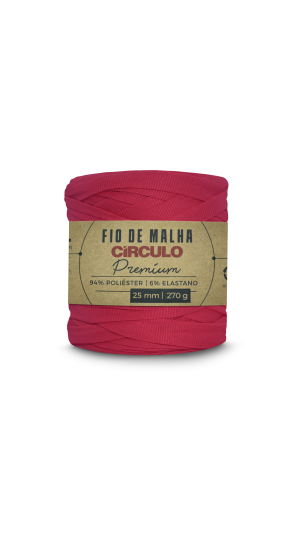 FIO DE MALHA CIRCULO PREMIUM - COR 3748 ROSA  VERMELHA