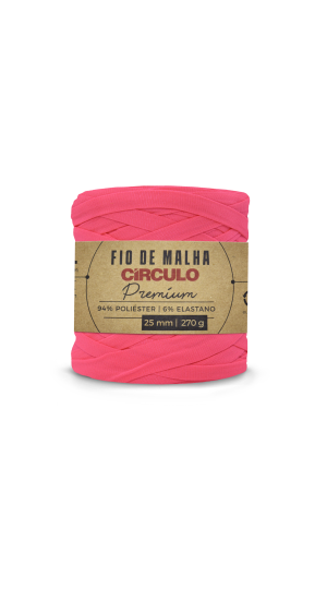 FIO DE MALHA CIRCULO PREMIUM - COR 385 ROSA NEON