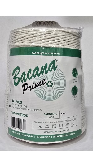 BARBANTE BACANA CRU 12 FIOS 600G.