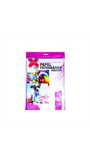PAPEL FOTOGRÁFICO ADESIVO A4 135G. C/50 MAKE MAIS