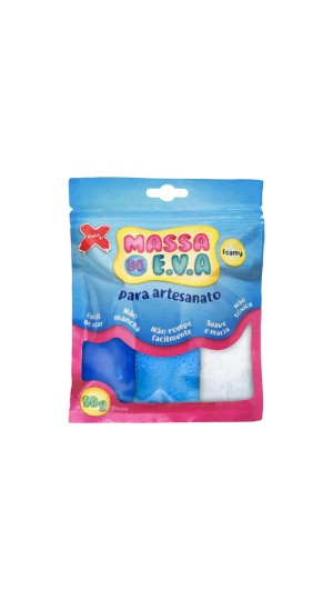 MASSA DE EVA 50G. 3 CORES 13017 MAKE MAIS