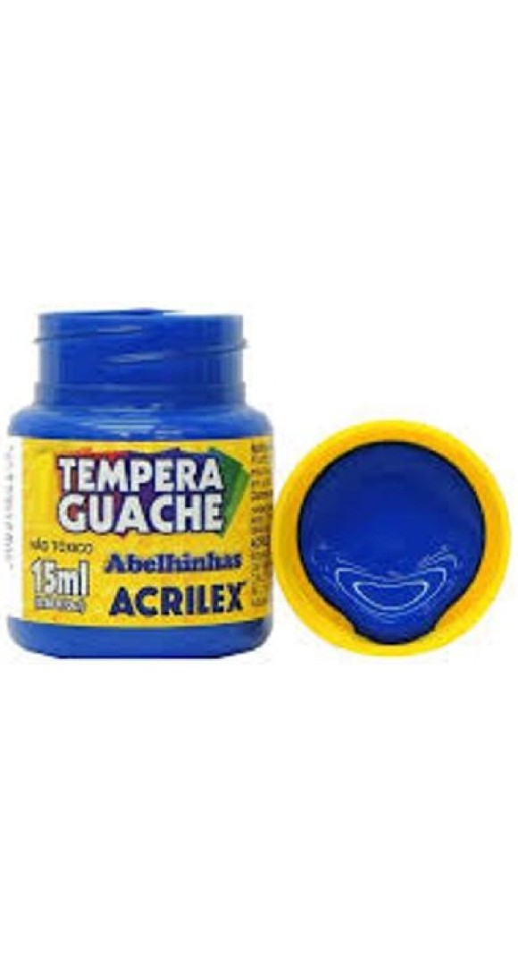 TINTA GUACHE AZUL TURQUESA 501 15ML  ACRILEX